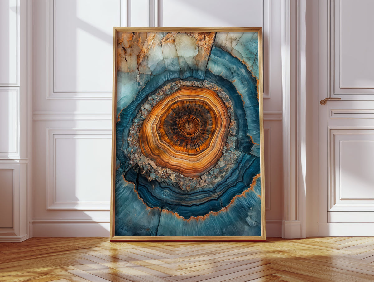 Oceanic Harmony - Geode Art