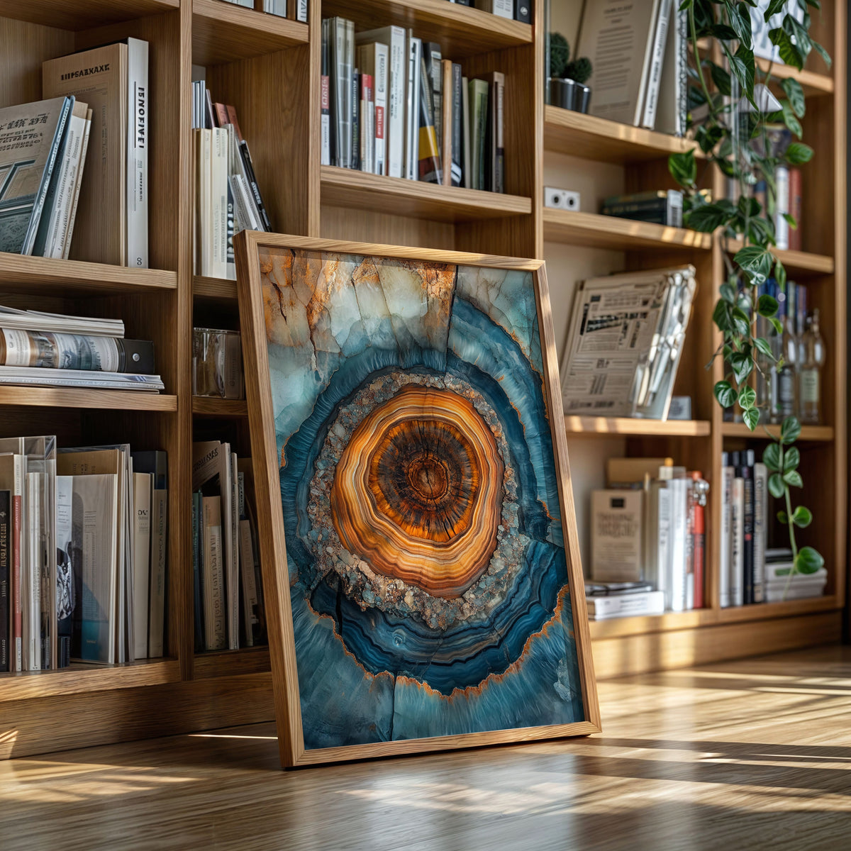 Oceanic Harmony - Geode Art