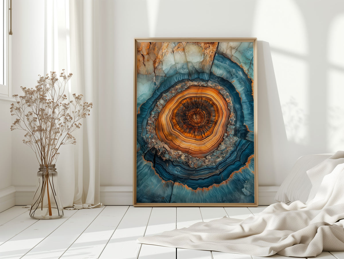 Oceanic Harmony - Geode Art