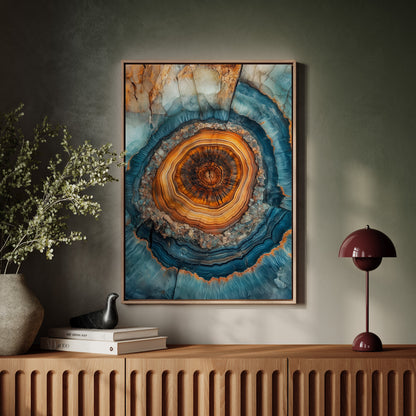Oceanic Harmony - Geode Art
